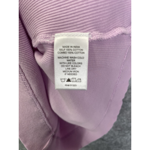 1. State Women's Pink Flutter Sleeve Ribbed Top Blouse Small Ruched Shoulders - Picture 6 of 8